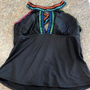 La Blanca tankini top size 12